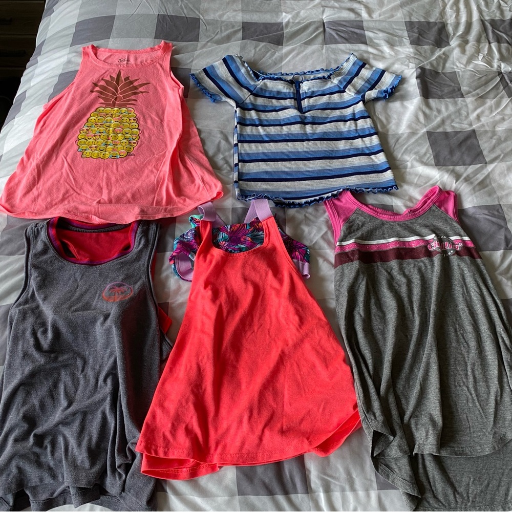 Girls Justice and Old Navy Tank Tops